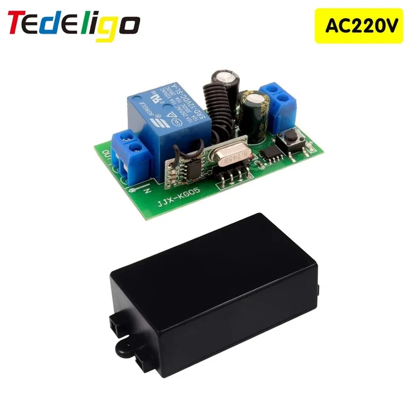 433MHz Drahtlose Fernbedienung Schalter AC110V 220V 10A 1CH Relais Modul Empfänger ON OFF Fernbedienung Für Led lichter Birne DIY