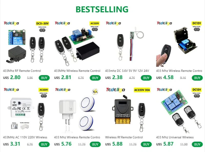 433MHz Drahtlose Fernbedienung Schalter AC110V 220V 10A 1CH Relais Modul Empfänger ON OFF Fernbedienung Für Led lichter Birne DIY