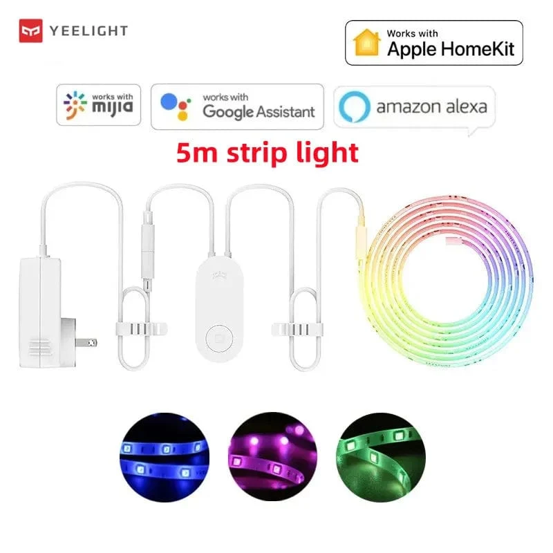Yeelight Aurora Smart 5M Licht Streifen 1S Plus LED RGB Bunte WiFi Fernbedienung mit APP Assistent Homekit für smart home
