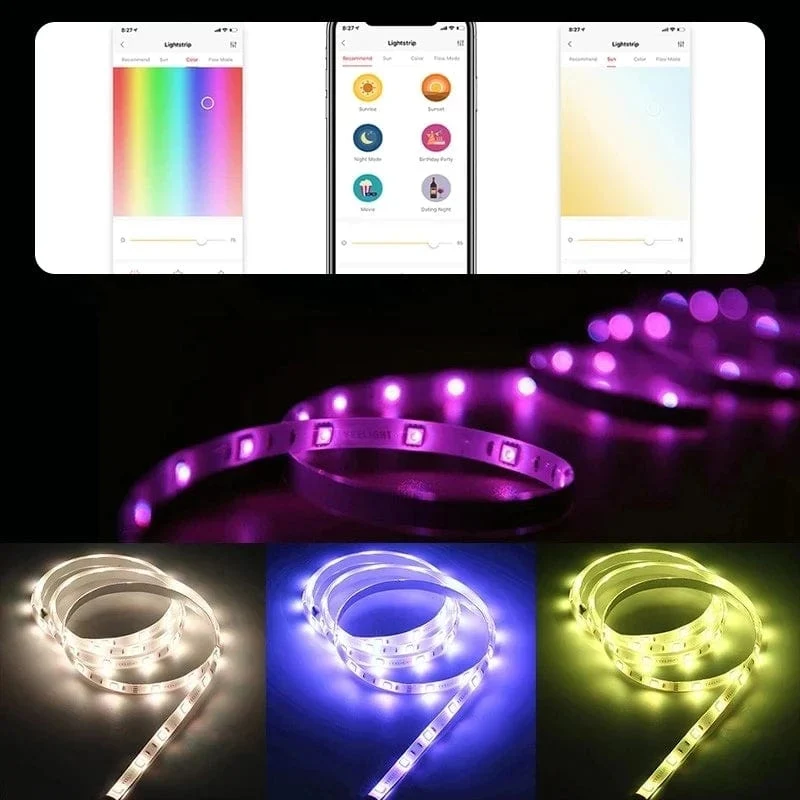 Yeelight Aurora Smart 5M Licht Streifen 1S Plus LED RGB Bunte WiFi Fernbedienung mit APP Assistent Homekit für smart home