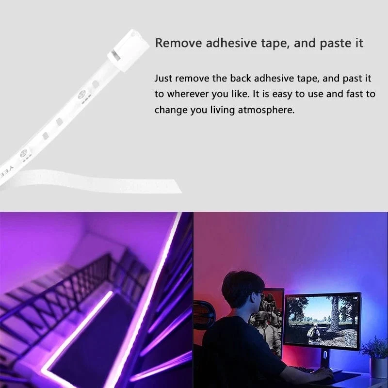 Yeelight Aurora Smart 5M Licht Streifen 1S Plus LED RGB Bunte WiFi Fernbedienung mit APP Assistent Homekit für smart home