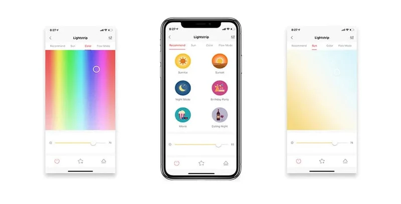 Yeelight Aurora Smart 5M Licht Streifen 1S Plus LED RGB Bunte WiFi Fernbedienung mit APP Assistent Homekit für smart home