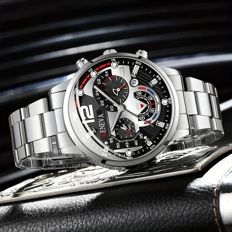 Neue Heiße Uhren Mode Für Männer Edelstahl Uhr Luxus Kalender Quarz Armbanduhr Business Uhren Mann Uhr Relogio Masculino