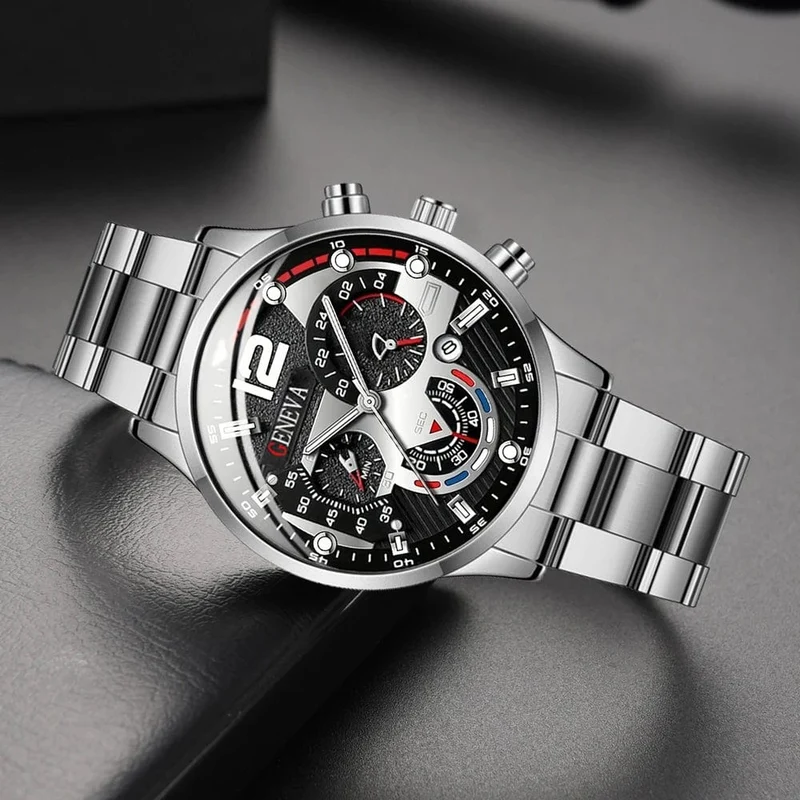 Neue Heiße Uhren Mode Für Männer Edelstahl Uhr Luxus Kalender Quarz Armbanduhr Business Uhren Mann Uhr Relogio Masculino