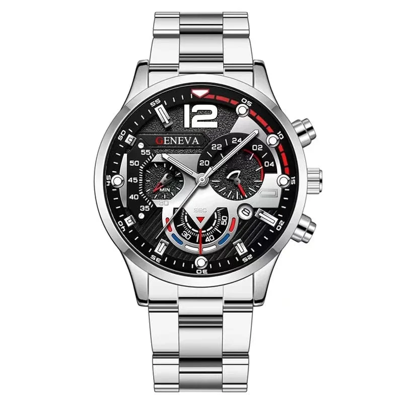 Neue Heiße Uhren Mode Für Männer Edelstahl Uhr Luxus Kalender Quarz Armbanduhr Business Uhren Mann Uhr Relogio Masculino