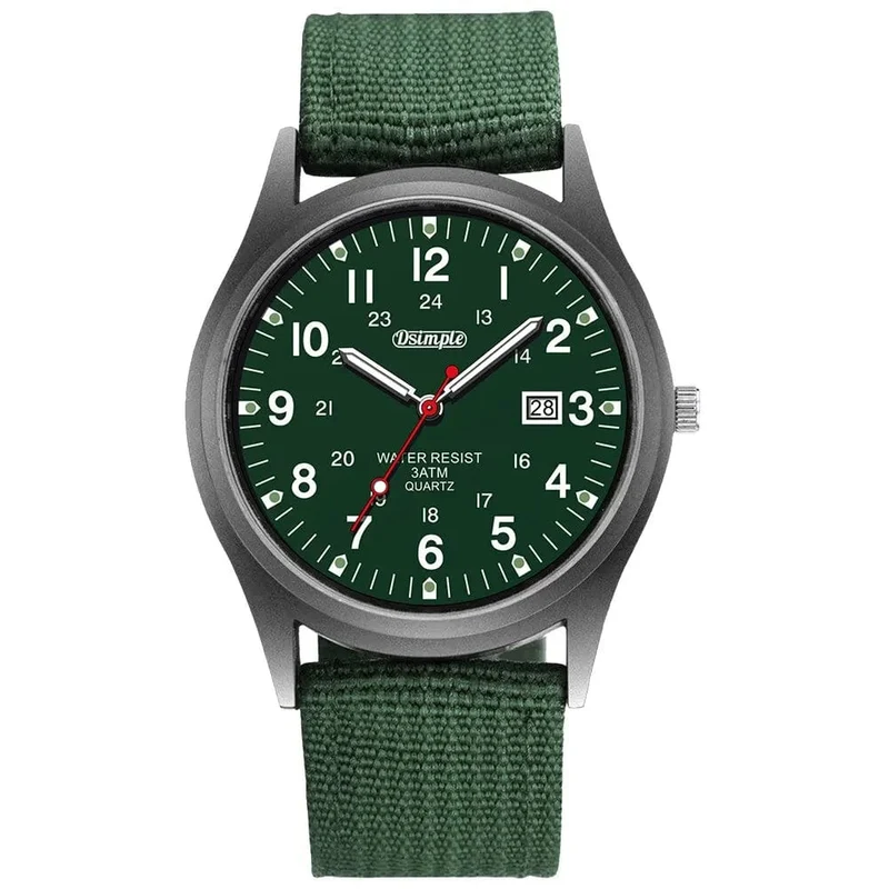 Mode Herren Uhren Leucht Zeiger Uhr Luxus Militär Sport Kalender Quarz Armbanduhr Männer Casual Nylon Uhr Reloj Hombre