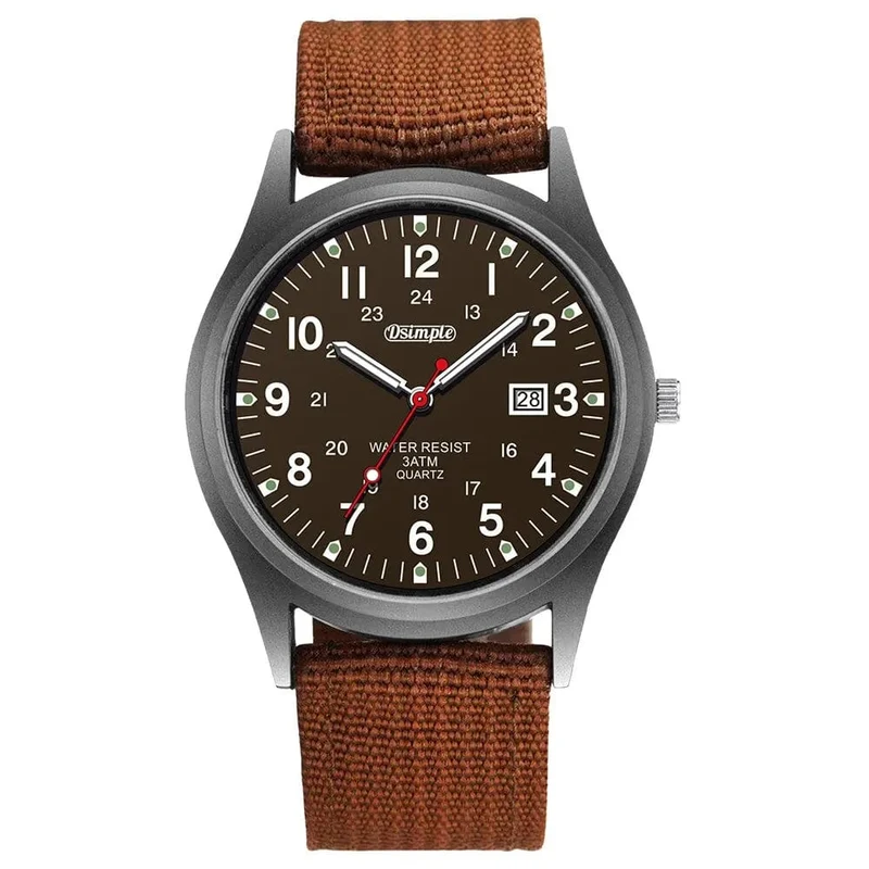 Mode Herren Uhren Leucht Zeiger Uhr Luxus Militär Sport Kalender Quarz Armbanduhr Männer Casual Nylon Uhr Reloj Hombre