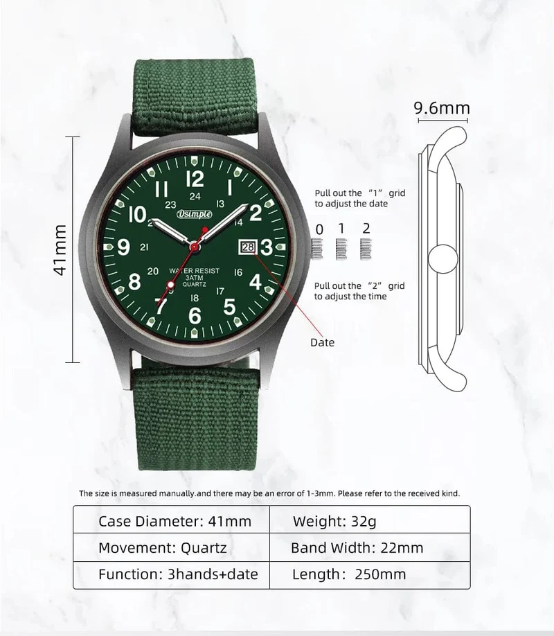 Mode Herren Uhren Leucht Zeiger Uhr Luxus Militär Sport Kalender Quarz Armbanduhr Männer Casual Nylon Uhr Reloj Hombre