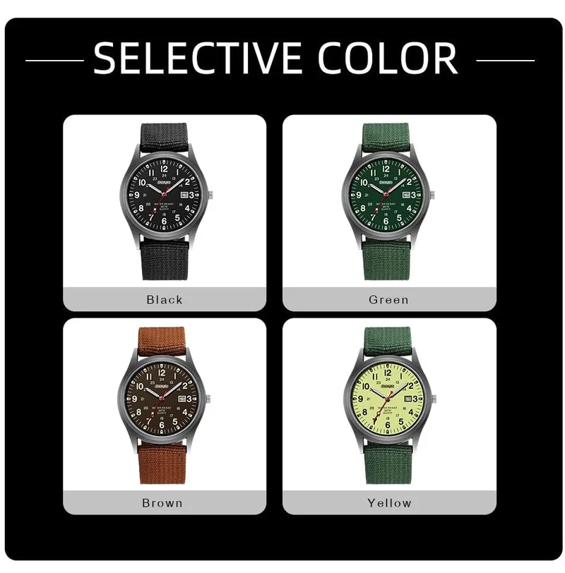 Mode Herren Uhren Leucht Zeiger Uhr Luxus Militär Sport Kalender Quarz Armbanduhr Männer Casual Nylon Uhr Reloj Hombre