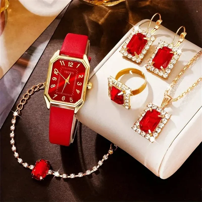 Luxus Fashion Square Damenuhren Marke Damen Quarz Armbanduhr Klassisch Schlicht Femme Blau Lederband Relogio Feminino