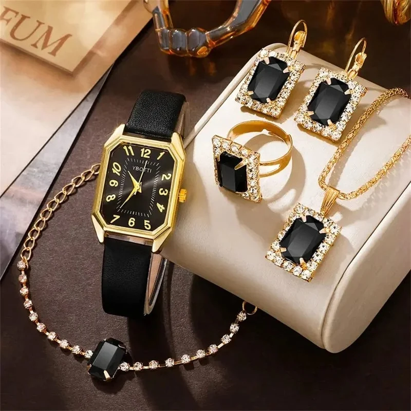 Luxus Fashion Square Damenuhren Marke Damen Quarz Armbanduhr Klassisch Schlicht Femme Blau Lederband Relogio Feminino