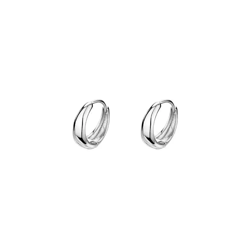 925 Sterling Silber Heißer Verkauf Koreanische geometrische creolen Einfache Temperament Exquisite Heißer Semale Sexy Schmuck Geschenk