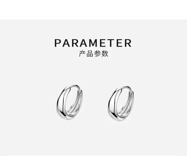 925 Sterling Silber Heißer Verkauf Koreanische geometrische creolen Einfache Temperament Exquisite Heißer Semale Sexy Schmuck Geschenk