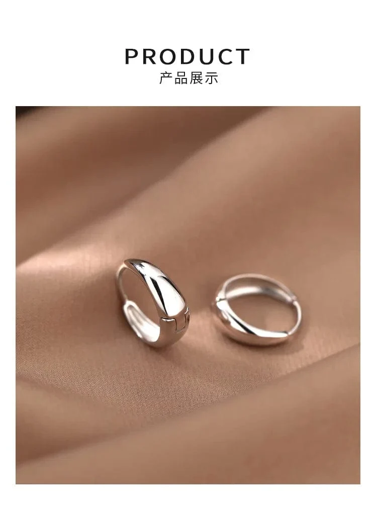 925 Sterling Silber Heißer Verkauf Koreanische geometrische creolen Einfache Temperament Exquisite Heißer Semale Sexy Schmuck Geschenk