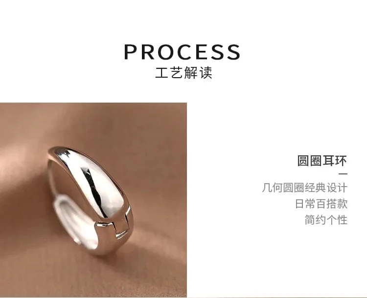 925 Sterling Silber Heißer Verkauf Koreanische geometrische creolen Einfache Temperament Exquisite Heißer Semale Sexy Schmuck Geschenk
