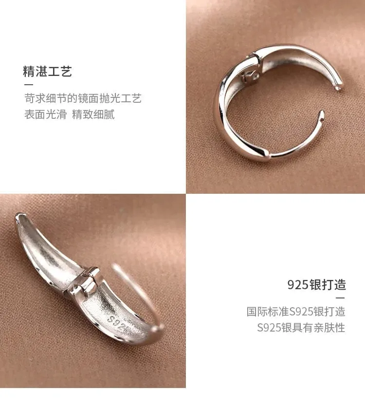 925 Sterling Silber Heißer Verkauf Koreanische geometrische creolen Einfache Temperament Exquisite Heißer Semale Sexy Schmuck Geschenk