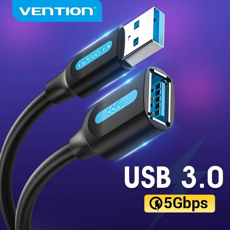Tions USB 3.0-Verlängerungskabel, USB 3.0 2.0-Kabelverlängerung, Datenkabel für PC, Smart TV, Xbox One, SSD, schnelle Geschwindigkeit, USB-Verlängerungskabel