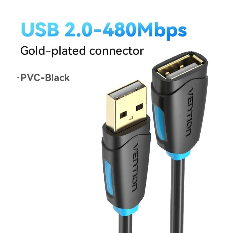 Tions USB 3.0-Verlängerungskabel, USB 3.0 2.0-Kabelverlängerung, Datenkabel für PC, Smart TV, Xbox One, SSD, schnelle Geschwindigkeit, USB-Verlängerungskabel