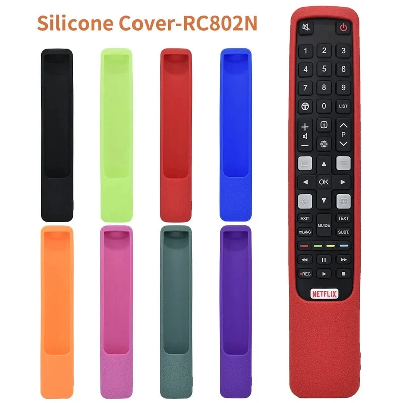 Fernbedienungsabdeckung RC802N für TCL Smart TV U43P6046 U49P6046 U65P6046 Fernbedienung TCL RC802N Stoßfeste Hülle