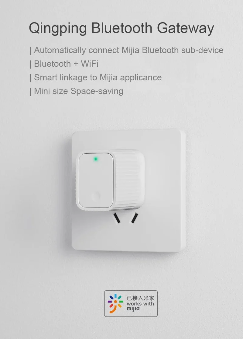 Qingping Bluetooth Gateway Hub Kompatibel WIFI Remote View Daten Sub-Gerät Smart Linkage Home Gerät Arbeiten Mit Mi home APP