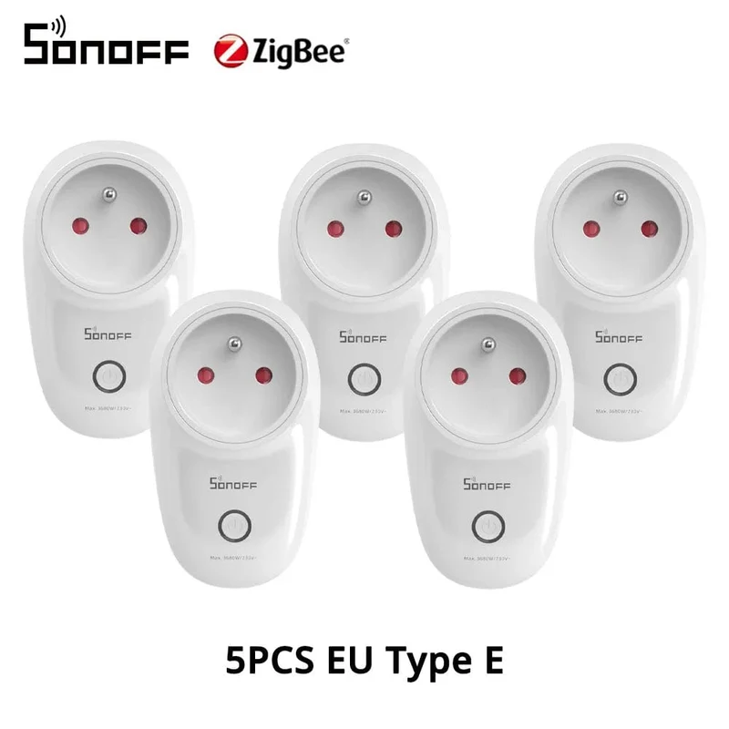 1-5PCS SONOFF S26R2ZB Zigbee Stecker 16A EU Outlet Timer Schalter Fernbedienung Buchse Arbeit mit ZigBee 3.0 Hub Zigbee2mqtt
