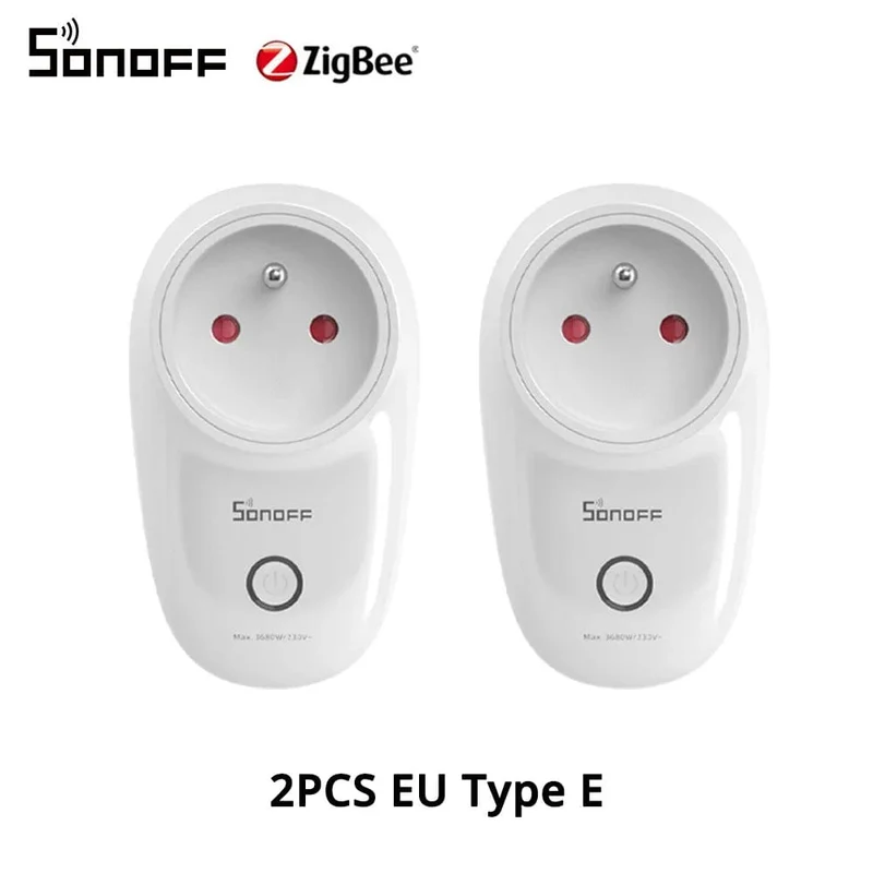 1-5PCS SONOFF S26R2ZB Zigbee Stecker 16A EU Outlet Timer Schalter Fernbedienung Buchse Arbeit mit ZigBee 3.0 Hub Zigbee2mqtt