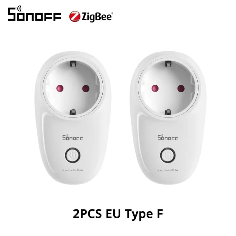 1-5PCS SONOFF S26R2ZB Zigbee Stecker 16A EU Outlet Timer Schalter Fernbedienung Buchse Arbeit mit ZigBee 3.0 Hub Zigbee2mqtt