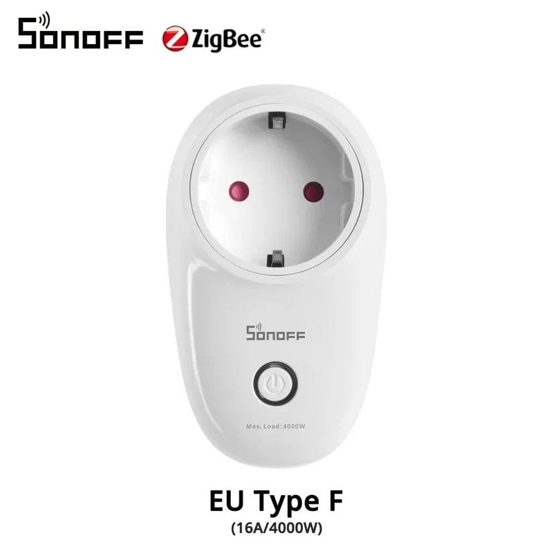 1-5PCS SONOFF S26R2ZB Zigbee Stecker 16A EU Outlet Timer Schalter Fernbedienung Buchse Arbeit mit ZigBee 3.0 Hub Zigbee2mqtt