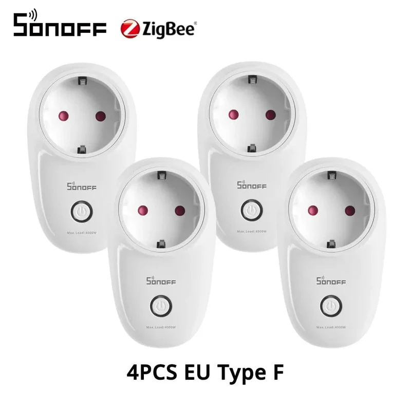 1-5PCS SONOFF S26R2ZB Zigbee Stecker 16A EU Outlet Timer Schalter Fernbedienung Buchse Arbeit mit ZigBee 3.0 Hub Zigbee2mqtt