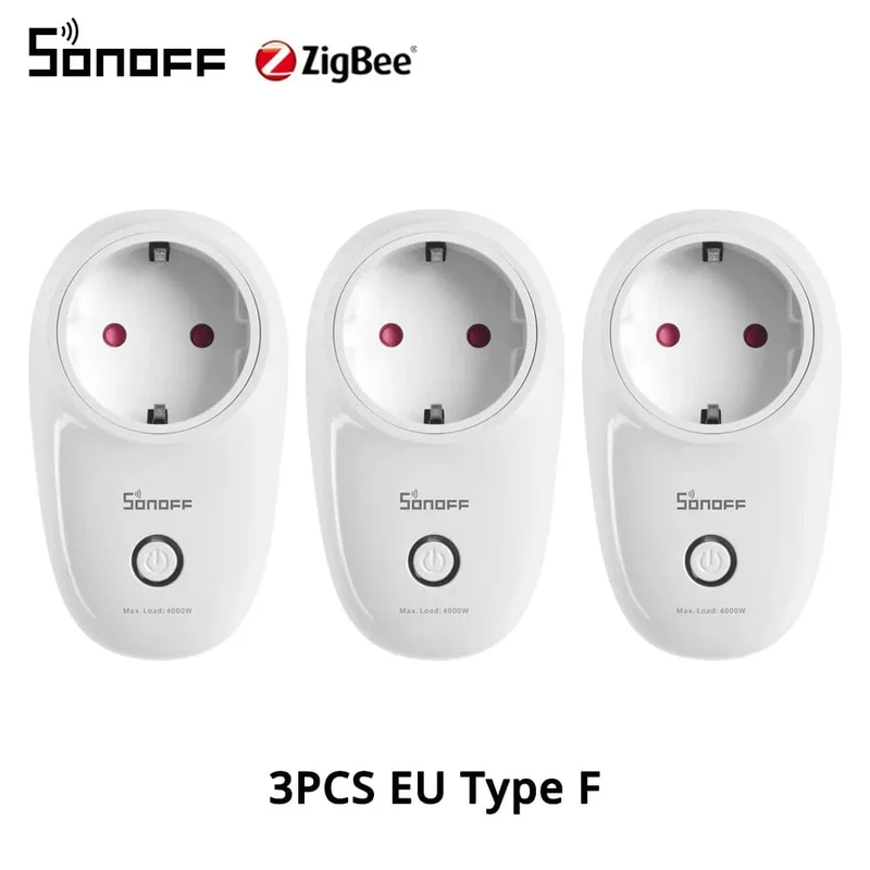 1-5PCS SONOFF S26R2ZB Zigbee Stecker 16A EU Outlet Timer Schalter Fernbedienung Buchse Arbeit mit ZigBee 3.0 Hub Zigbee2mqtt