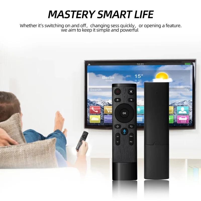 2.4G Drahtlose Sprachfernbedienung Q5 Air Mouse 3 Achsen Gyroskop Controller Mit USB Empfänger Für Computer Smart TV Android box