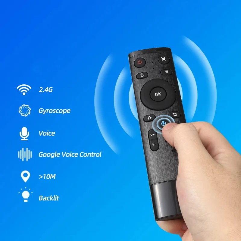 2.4G Drahtlose Sprachfernbedienung Q5 Air Mouse 3 Achsen Gyroskop Controller Mit USB Empfänger Für Computer Smart TV Android box
