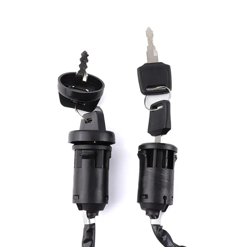 4 Drähte Universal 2 Zündschlüssel Startschalter Türschlossschlüssel für ATV Go Kart Quad Dirt Bike Scooter Motorradzubehör