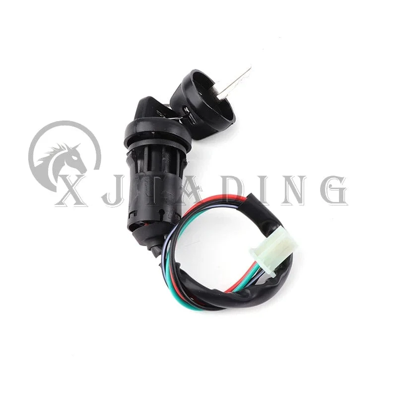 4 Drähte Universal 2 Zündschlüssel Startschalter Türschlossschlüssel für ATV Go Kart Quad Dirt Bike Scooter Motorradzubehör