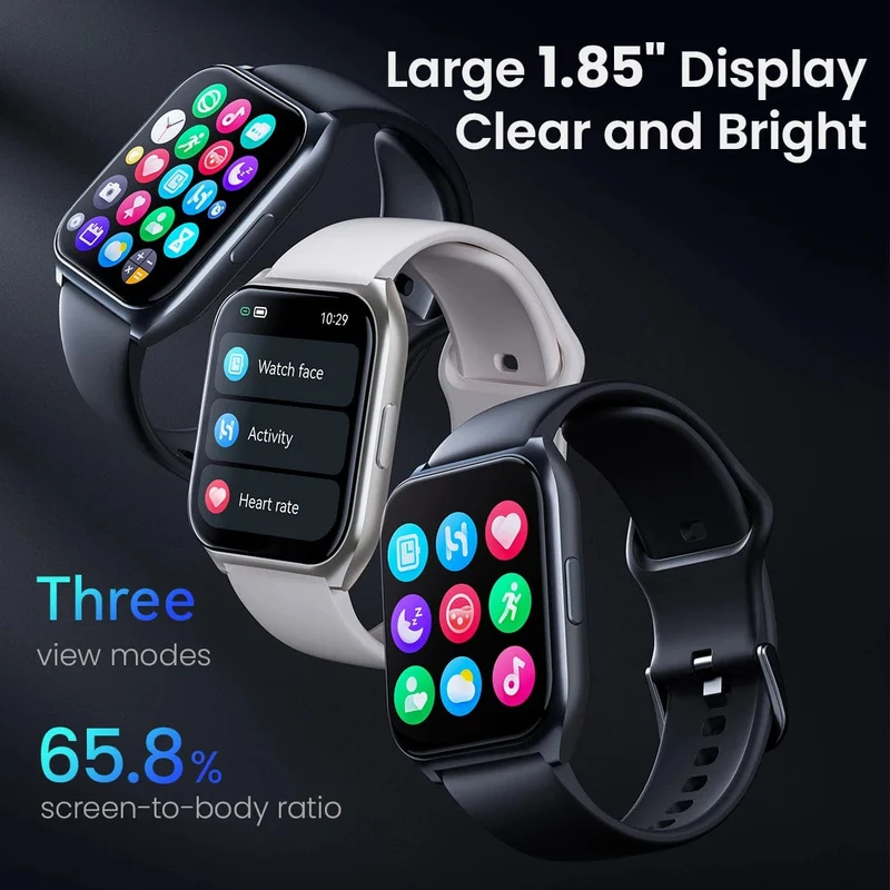 HAYLOU Watch 2 Pro (LS02 Pro) Smart Watch 1.85 Zoll HD-Display SpO2-Herzfrequenzmesser 100 Trainingsmodi Smartwatch für Männer und Frauen