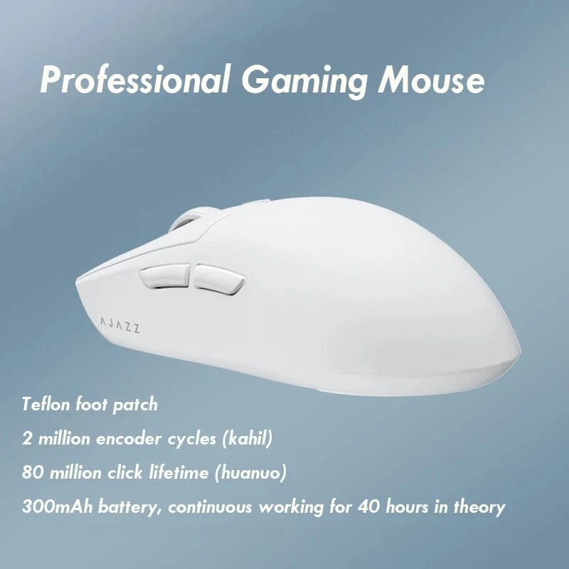 AJAZZ AJ139 Pro Kabellose Maus mit Füßen PMW3395 Gaming-Chipsatz 26000 dpi Professionelle Gaming-Maus für PC