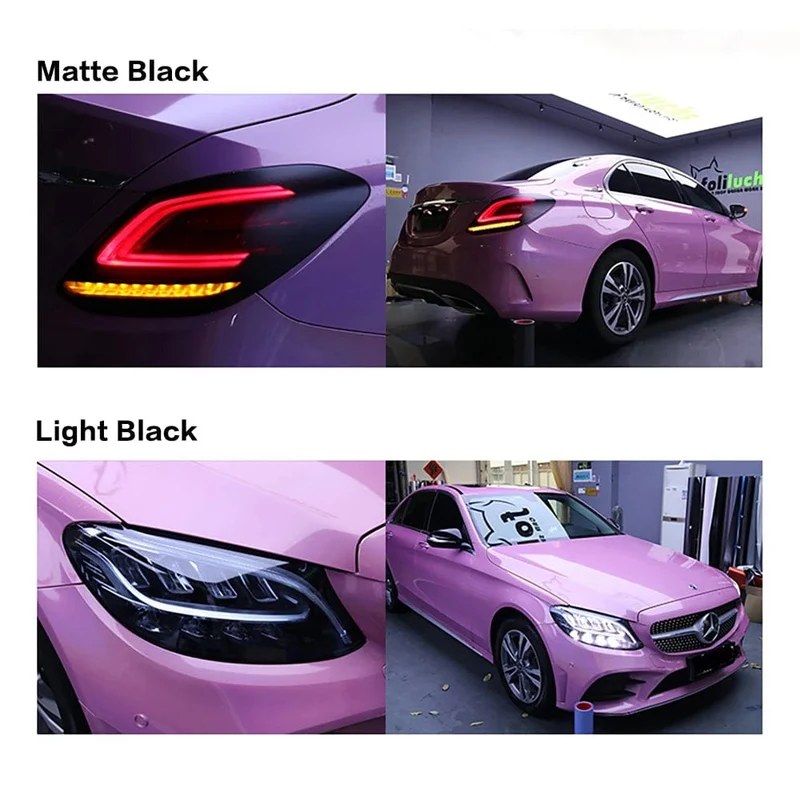 30*200cm Auto Scheinwerfer Tönung Nebel Licht Rücklicht Rauch Schwarz Tönung Vinyl Film Wasserdichte Film für Scheinwerfer Auto Karosserie film