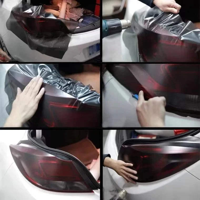 30*200cm Auto Scheinwerfer Tönung Nebel Licht Rücklicht Rauch Schwarz Tönung Vinyl Film Wasserdichte Film für Scheinwerfer Auto Karosserie film