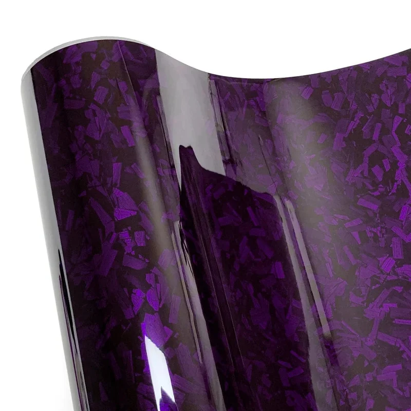 Carbonfaserfolie, glänzend, schwarz, Karosseriefolie, geschmiedete Carbonfaser-Vinylfolie, selbstklebender Aufkleber für Autozubehör