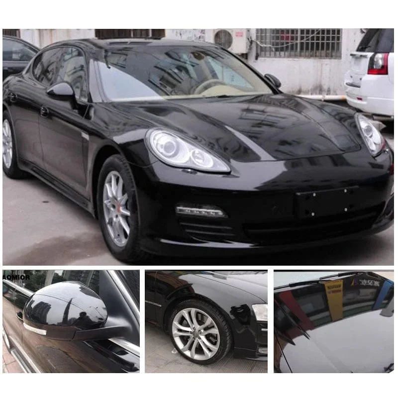 Auto Glanz Vinyl Wrap Film Schwarz Helle Farbe Aufkleber Auto Motorräder Körper Styling Aufkleber Dekoration Aufkleber Accessiries