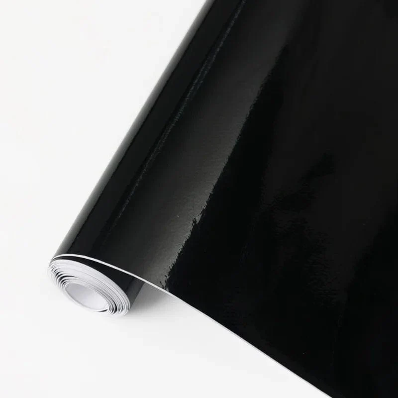 Auto Glanz Vinyl Wrap Film Schwarz Helle Farbe Aufkleber Auto Motorräder Körper Styling Aufkleber Dekoration Aufkleber Accessiries
