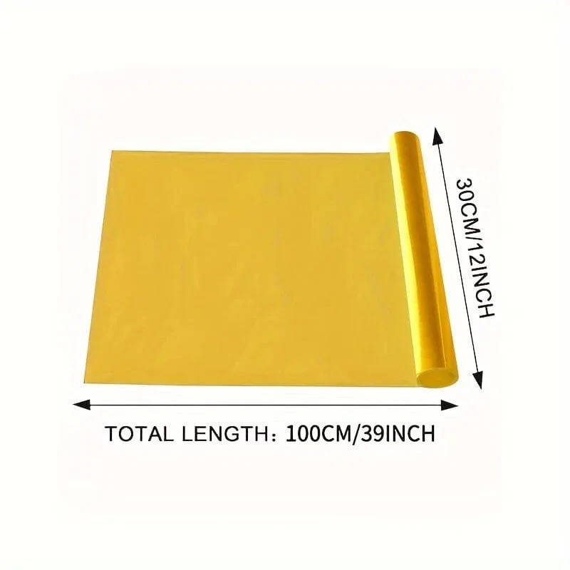Farbwechselfolie für Autolampen, 39.37 Zoll x 11.81 Zoll, PVC-Material, Farbwechselfolie für Rückleuchten, Scheinwerfer und Nebelscheinwerfer