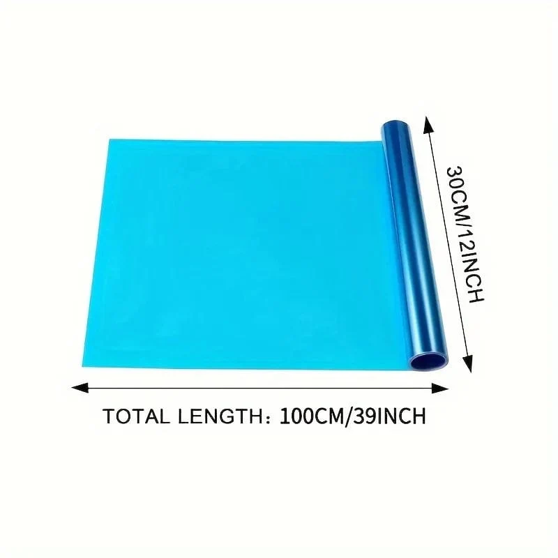 Farbwechselfolie für Autolampen, 39.37 Zoll x 11.81 Zoll, PVC-Material, Farbwechselfolie für Rückleuchten, Scheinwerfer und Nebelscheinwerfer