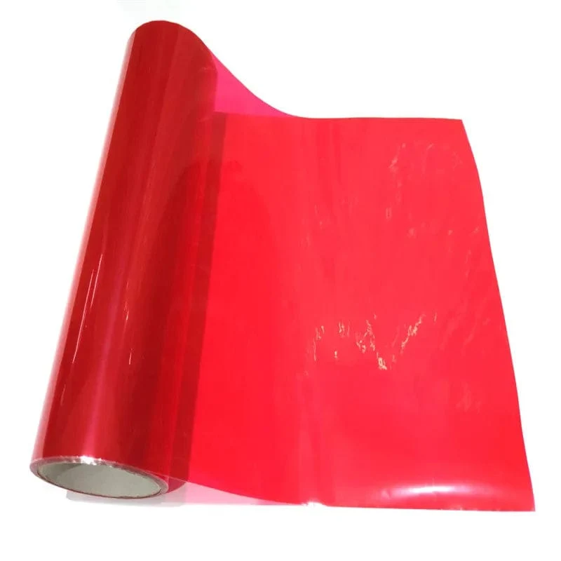 Rotes Autolicht, Scheinwerfer, Rücklicht, Tönungsfolie, Vinylfolie, Aufkleber, Blatt, Nebelscheinwerfer, Rückleuchte, matt, Rauchfolie, 60/150 cm x 30 cm