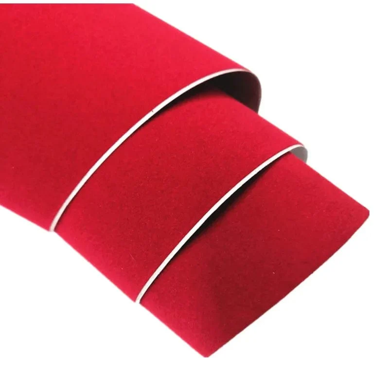 50*200 cm Premium Qualität Samt Wildleder Stoff Vinyl Auto Wrap Aufkleber Schwarz Rot Selbstklebende Samt tuch Film für Auto Styling
