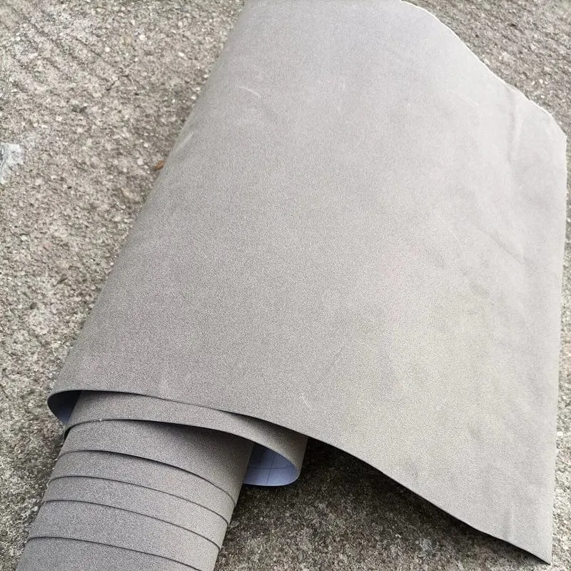 50*200 cm Premium Qualität Samt Wildleder Stoff Vinyl Auto Wrap Aufkleber Schwarz Rot Selbstklebende Samt tuch Film für Auto Styling