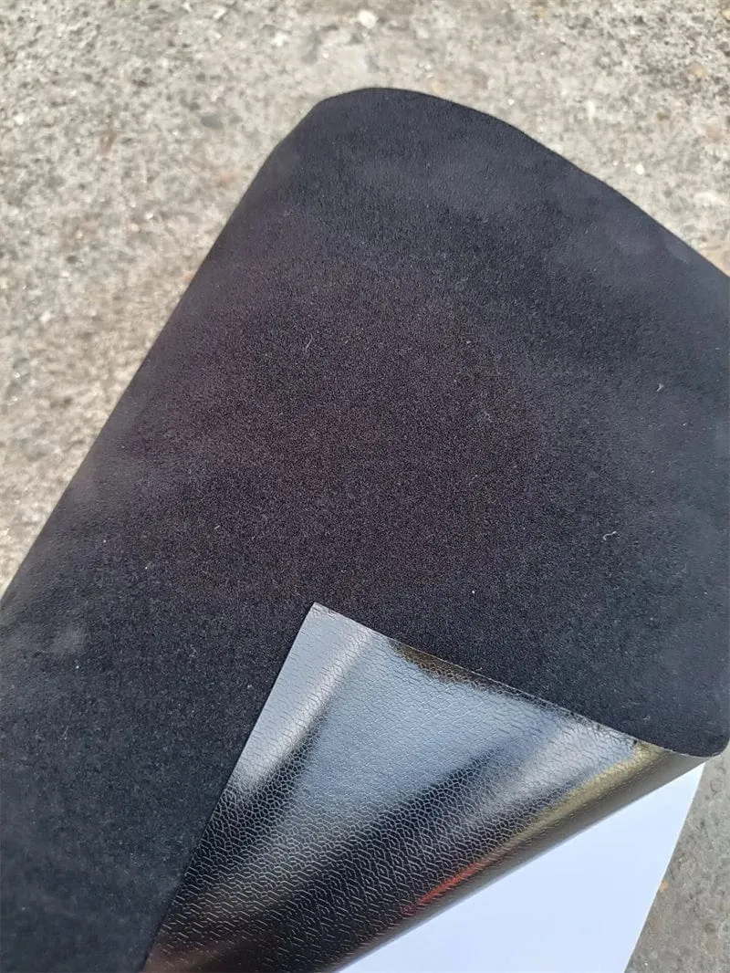 50*200 cm Premium Qualität Samt Wildleder Stoff Vinyl Auto Wrap Aufkleber Schwarz Rot Selbstklebende Samt tuch Film für Auto Styling