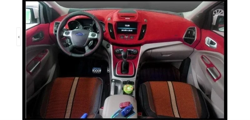 50*200 cm Premium Qualität Samt Wildleder Stoff Vinyl Auto Wrap Aufkleber Schwarz Rot Selbstklebende Samt tuch Film für Auto Styling