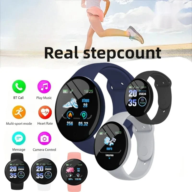 Neue D18 Multifunktionale Smart Watch Männer Frauen Bluetooth Verbunden Telefon Musik Fitness Sport Armband Schlaf Monitor Smartwatch