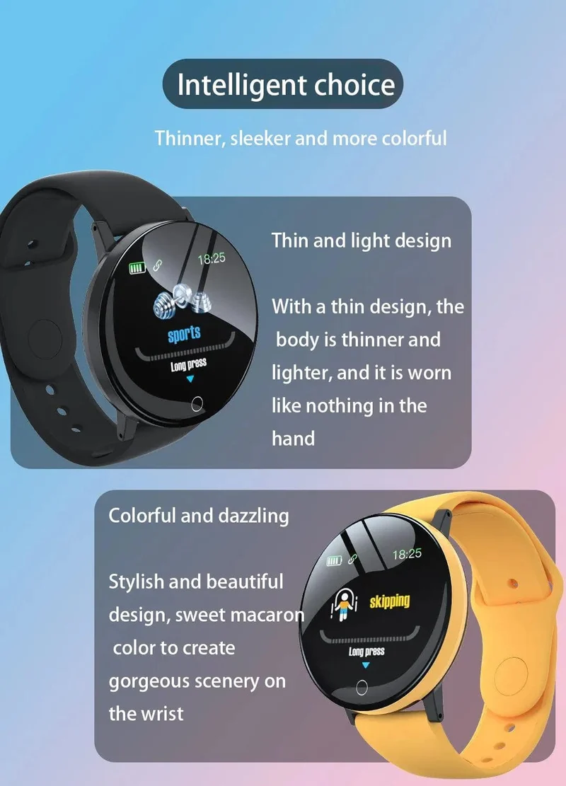 Neue D18 Multifunktionale Smart Watch Männer Frauen Bluetooth Verbunden Telefon Musik Fitness Sport Armband Schlaf Monitor Smartwatch